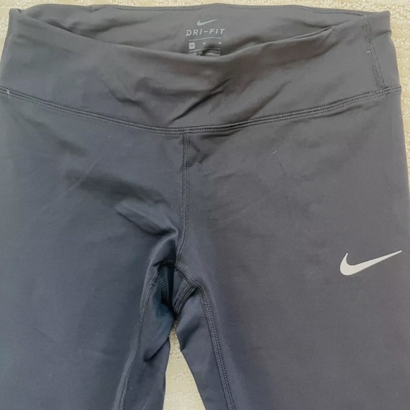 Brand New Women's NIKE Power Epic Lux Metallic Striped Dri-fit Stretch Leggings - Picture 8 of 16